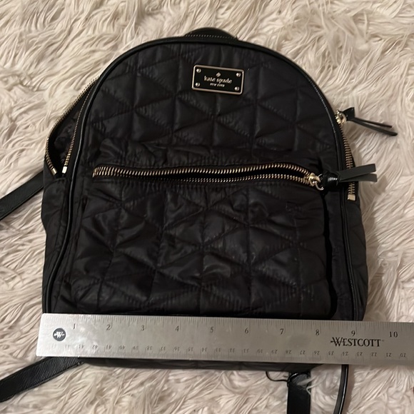 kate spade mini backpack bradley karat light gold plated hardwareBackpack with zipper closureFront exterior zip pocket Backpack Purse Kate Spade Small